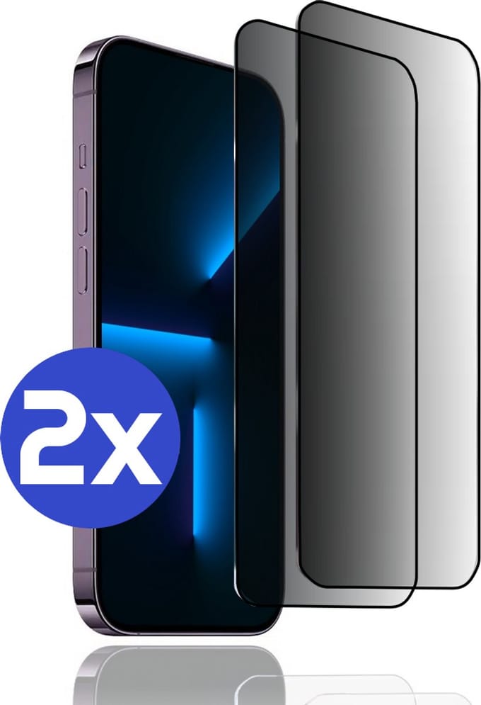ArmorDrop Privacy Screenprotector Geschikt Voor iPhone 13 / 13 Pro - Gehard Glas - 2 Stuks