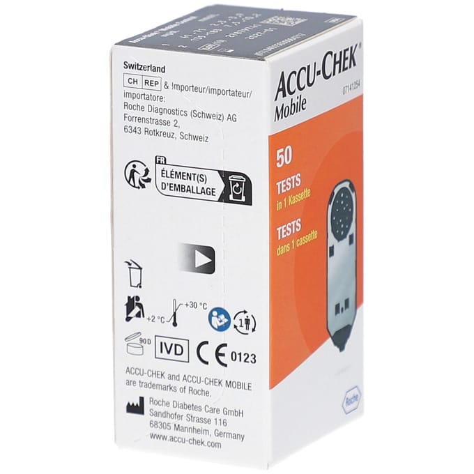 Accu-Chek Mobile - Cassette met 50 glucose testvelden