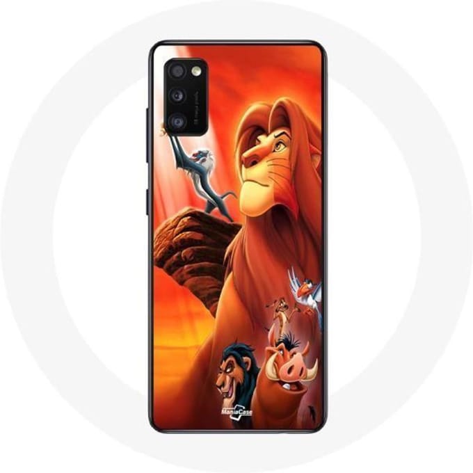 Samsung Galaxy A41 Hoesje De Lion King Simba en Mufasa