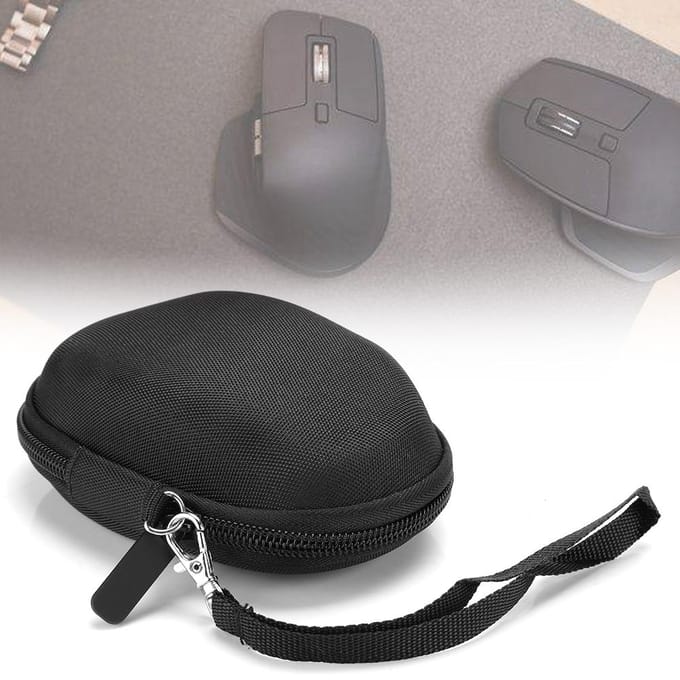 Draadloze Muis Hoes Zwart Opbergtas met Handriem Geschikt voor Logitech MX Master 3602g700s black
