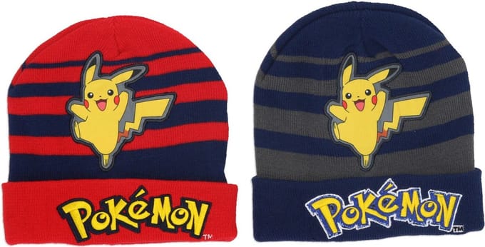 Pokemon Pikachu muts - voor kinderen - rood/blauw