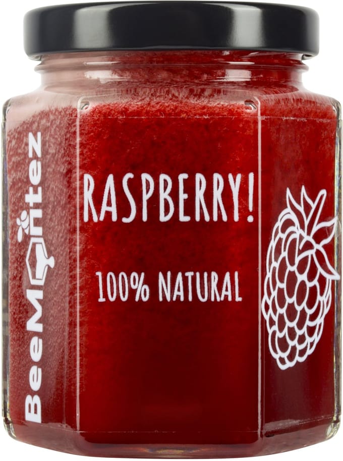 BeeMontez RASPBERRY! - Pure honing met frambozen - 100% Natural