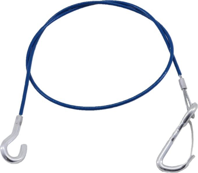 Breekkabel met Knijp Blauw Aanhangwagen 1 Meter