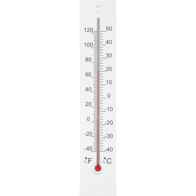 Ubbink Wandthermometer Van Plexiglas 21x4x0,8cm