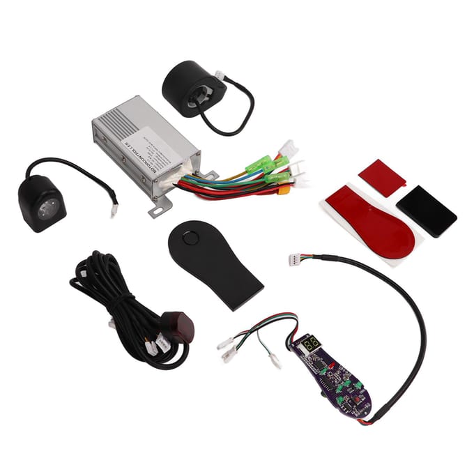 36V 350W Controller Kit met Dashboard Duimgas Elektrische Scooter Montage Accessoires Set white