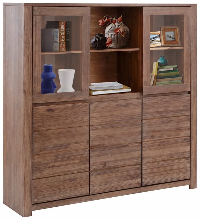 Wally-Highboard - 5-deuren - Bruin Acacia