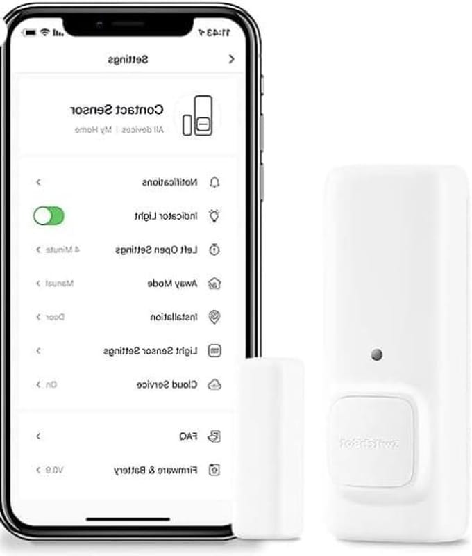 Deuralarm Contact Sensor - Draadloos Alarm - Huis Beveiligen - Eenvoudige Installatie - Compact Formaat - Wit