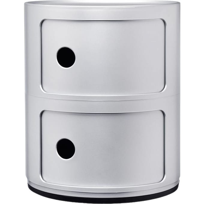 Kartell - Componibili Container - 2 elementen - zilver