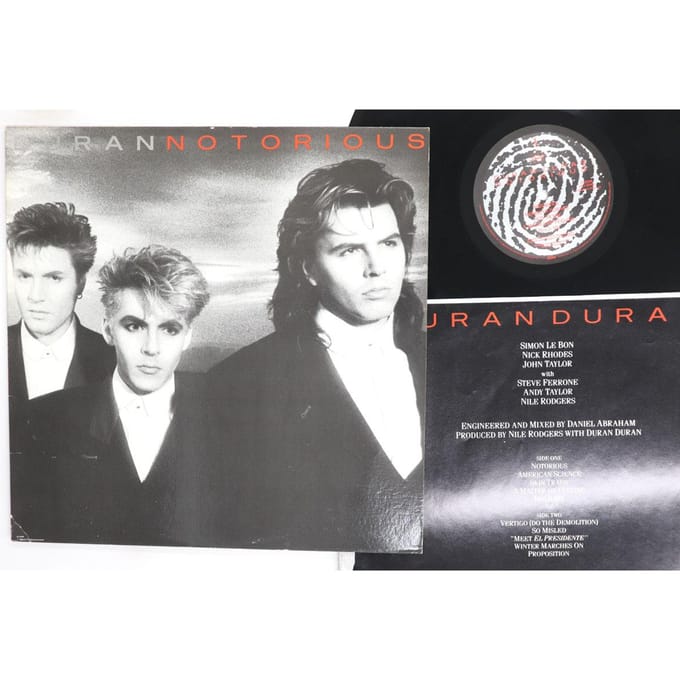 Disque vinyle DURAN DURAN Notorious PJ12540 CAPITOL 1986 US Rock Occasion