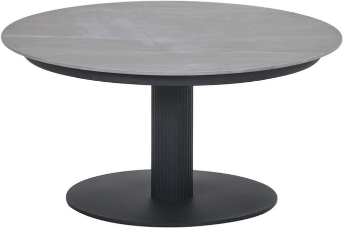 Garden Impressions Nice Salontafel Black/Napoli Sand - Ø80 cm