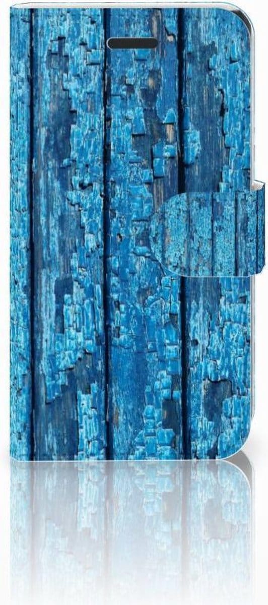 Samsung Galaxy Xcover 3 | Xcover 3 VE Book Style Case Wood Blue