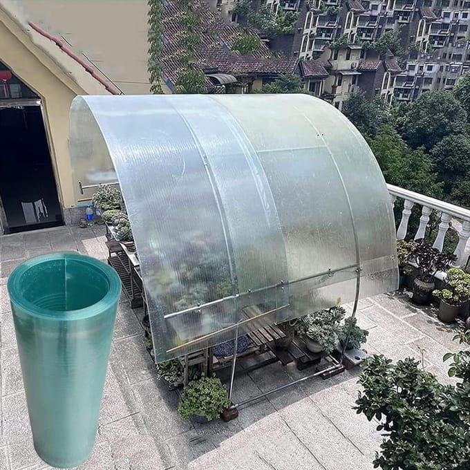 Dakplaat Polycarbonaat - Kunststof Panelen - Kas Beglazing - UV Bescherming - 1.5x1m - Helder