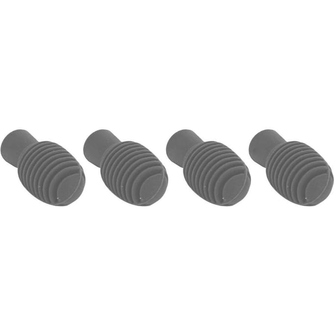 Lot de 4 baguettes de batterie portables en silicone pour débutants gris