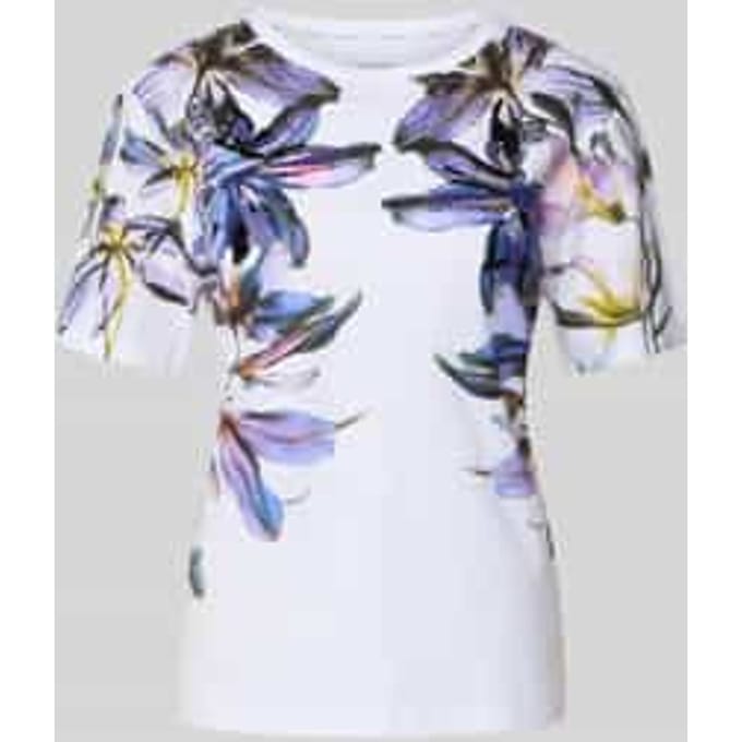 T-shirt in all-over look met pailletten