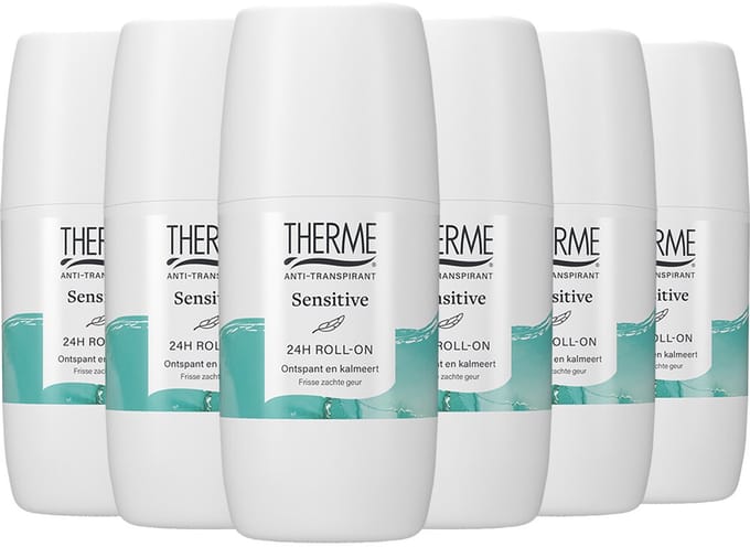 THERME Anti-Transpirant Sensitive Roller - 6 x 60 ml