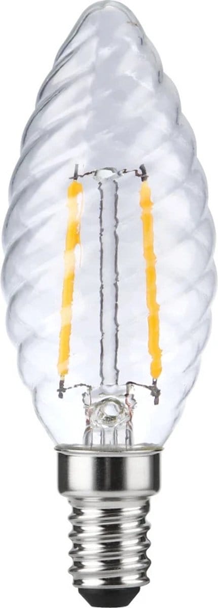 SPL E14 LED Lamp 2W Dimbaar - CRI 93 - Extra Warm Wit - 2500K - LED Filament Kaars C35 - Vervangt 16W - Per Stuk