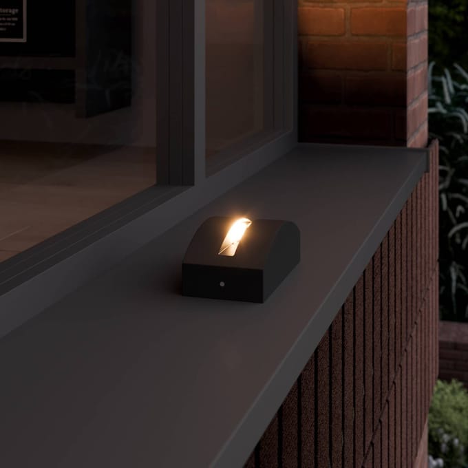Lucande Marka LED buitenlamp, aluminium donkergrijs