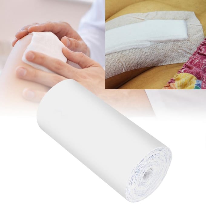 Niet-geweven Kleefband Ademende Eerste Hulp Wondfixatietape voor Thuis (15cm x 10m) white
