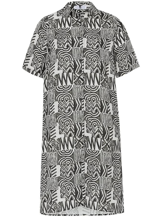 Jurk korte mouwen Van Anna Aura beige