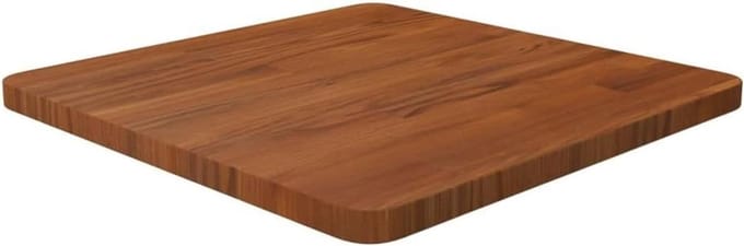 Tafelblad vierkant - Houten blad - Tafel opknappen - Massief eikenhout - 50x50cm - Donkerbruin