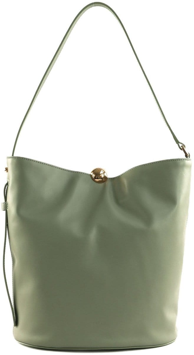 FURLA Leren Schoudertas Sfera Soft Bucket Bag Agave b Grijs