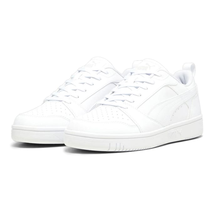 PUMA Rebound v6 Low Unisex Sneakers - PUMA White-Cool Light Gray
