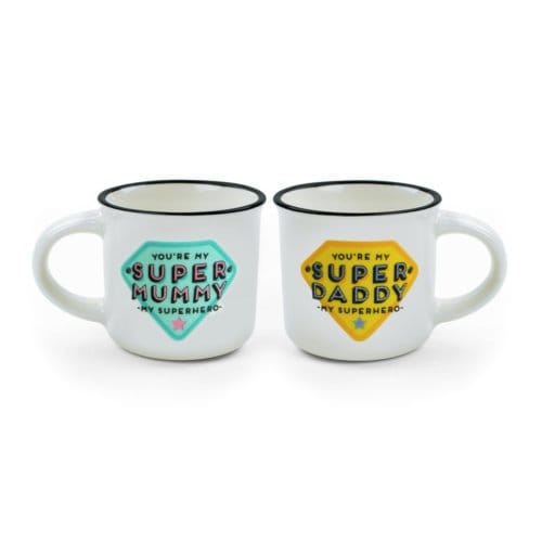 Legami espresso for two koffie kopjes - super mommy & super daddy