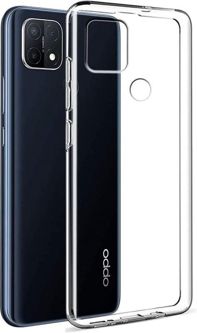 Hoesje Geschikt voor: Oppo A15 - Silicone - Transparant