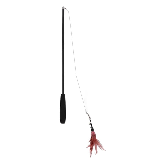 Jouet Interactif pour Chat Résistance aux Morsures Baguette Rétractable Teaser pour Chat avec Clochette pour Chat Chaton 180cm/70.9in white
