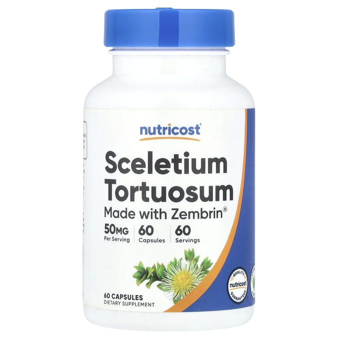 Nutricost, Sceletium Tortuosum, 50 mg, 60 gélules