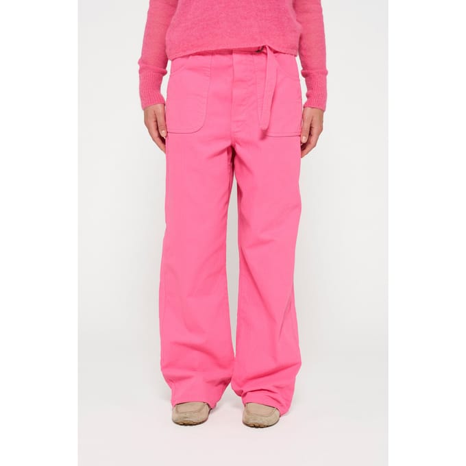 10DAYS Workwear Pants Bright Pink Größe: M | Stoffhosen Outlet | Damen | Rosa