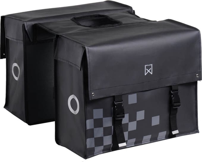 Willex Bisonyl - Dubbele Fietstas - 46 liter - Mat Zwart
