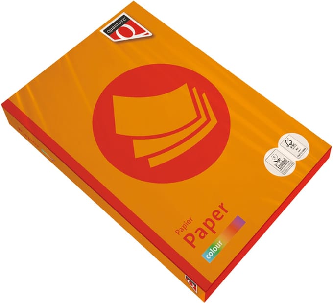 Kopieerpapier quantore colour a4 120gr oranje
