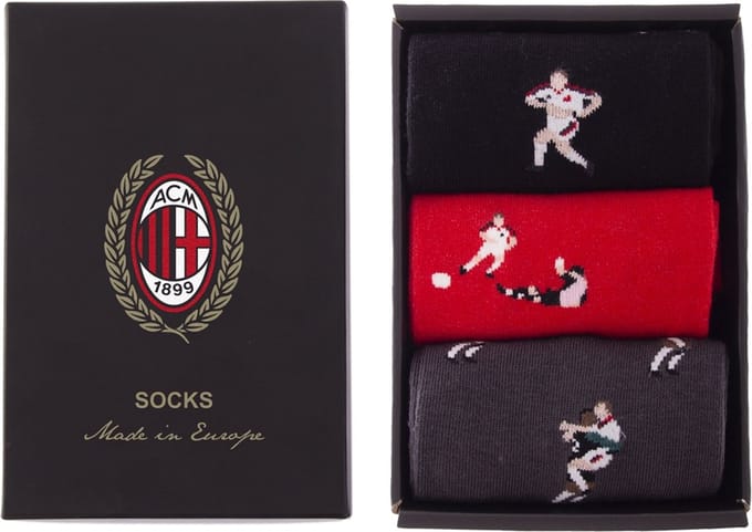 COPA - AC Milan 2003 Rigore Casual Sokken Box - Unisex - Zwart - 40-46