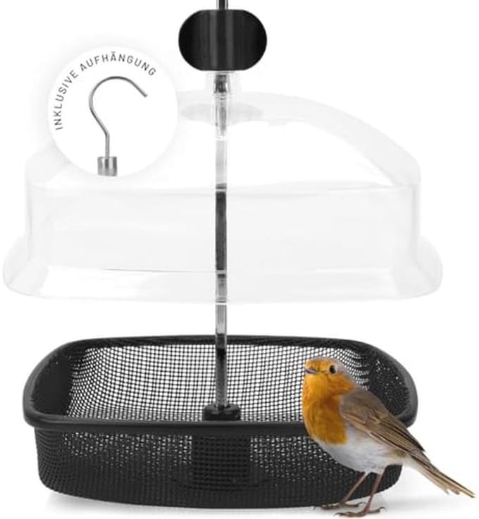 Voederdispenser voor meelwormen met regenbescherming - Ideaal voor wilde vogels