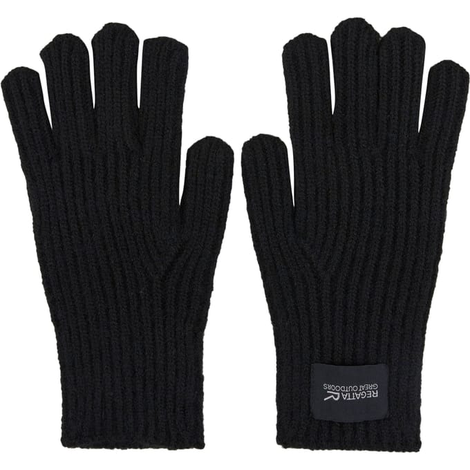 Regatta Volwassen unisex Connora-handschoenen (Zwart)