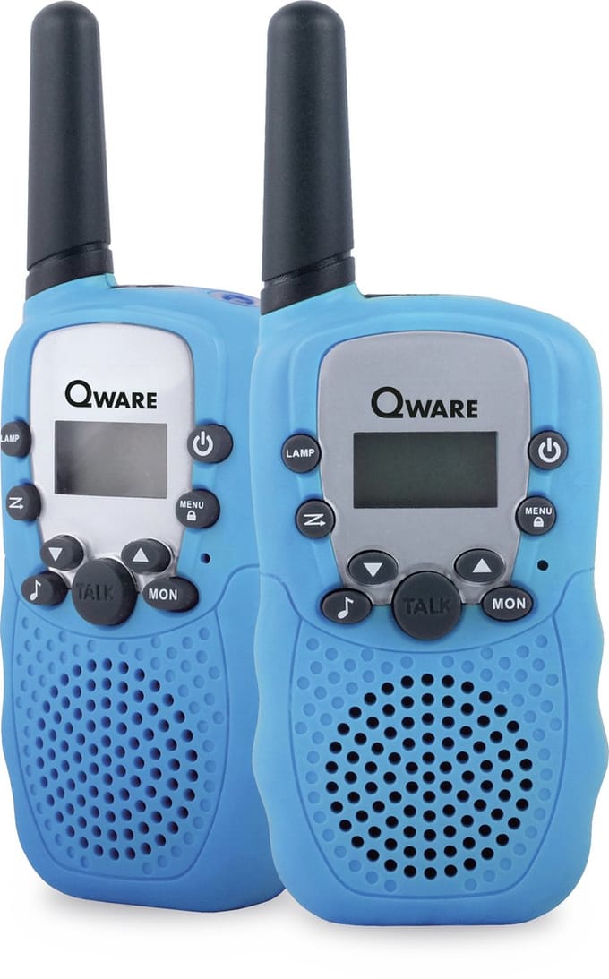Qware - Walkie Talkie Set - Blauw