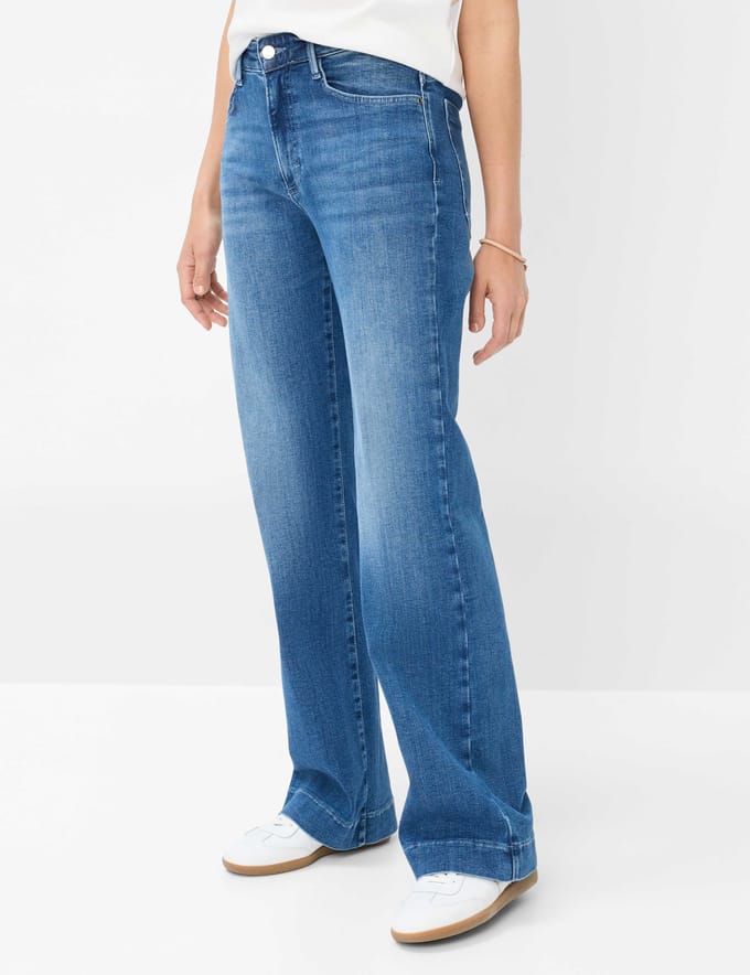 Brax Dames Jeans  Style MAINE sky blue, denim blauw regular, maat 32
