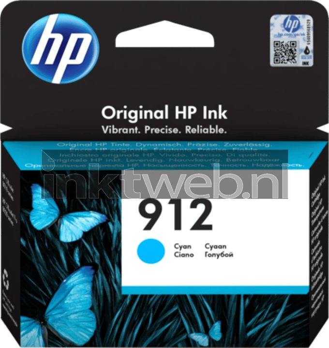 HP Inktcartridge 912 (3YL77AE) Cyaan