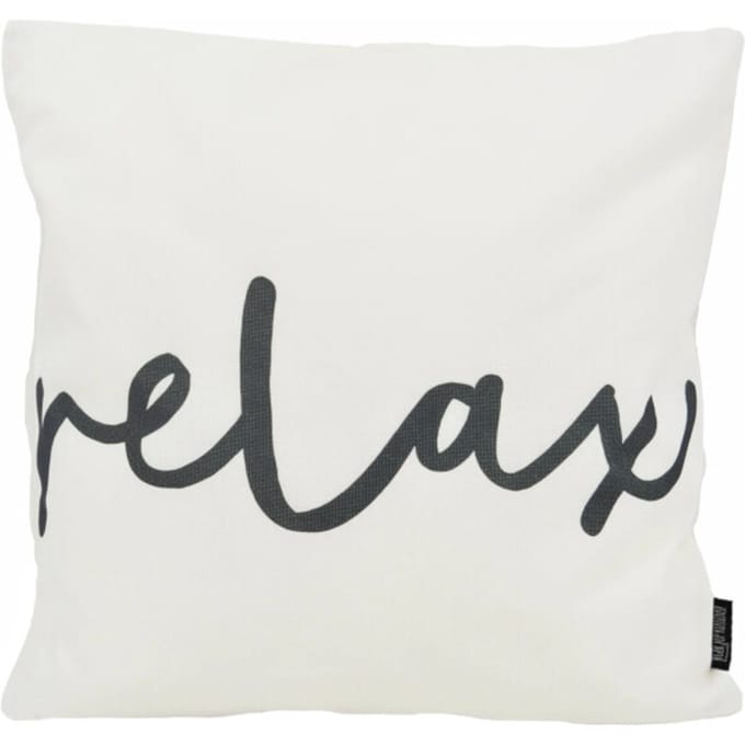 Gek op kussens! Sierkussen black & white relax outdoor | 45 x 45 cm | polyester