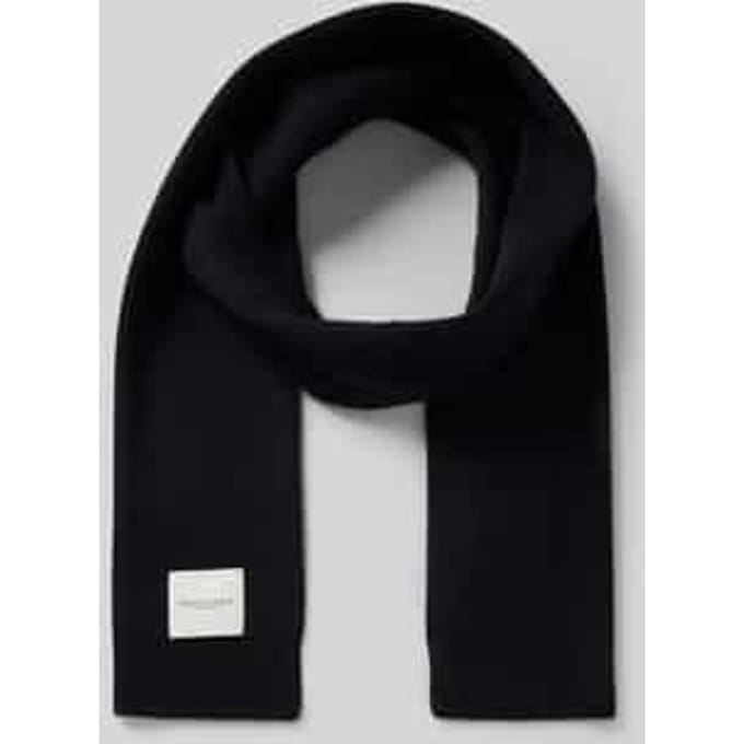 Profuomo Scarf Wool Sjaals Heren - Donkerblauw - Maat ONESIZE