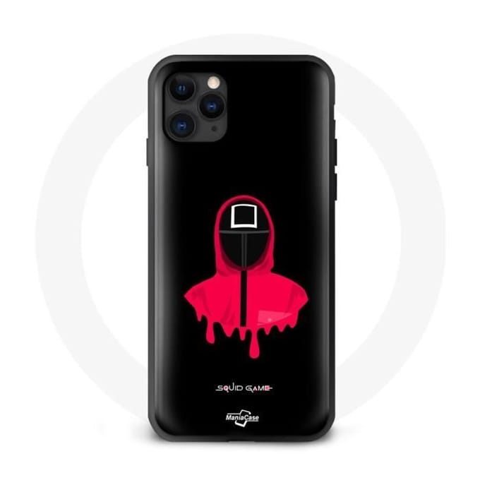 Coque Iphone 11 Pro Max - MANIACASE - Squid Game - Souple - Noir - Mixte