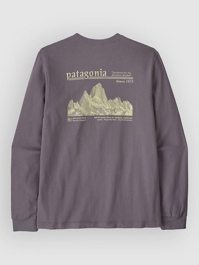 Patagonia Mw Hut Tripper Skyline Longsleeve grijs
