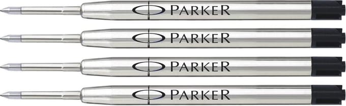 Balpenvulling Parker QuinkFlow Medium Zwart x 4.