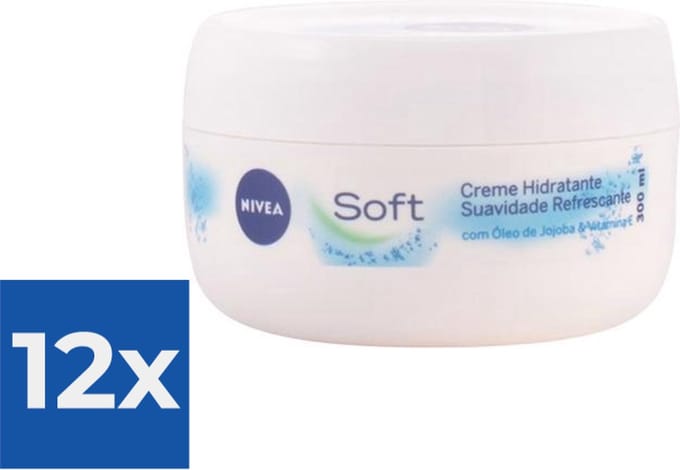 Nivea - Hydraterende Crème Soft - Voordeelverpakking 12 x 300 ml