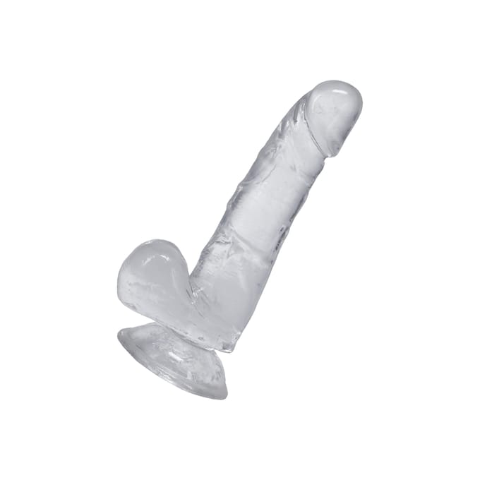 Doc Johnson - Transparante dildo met zuignap - 15.2 cm