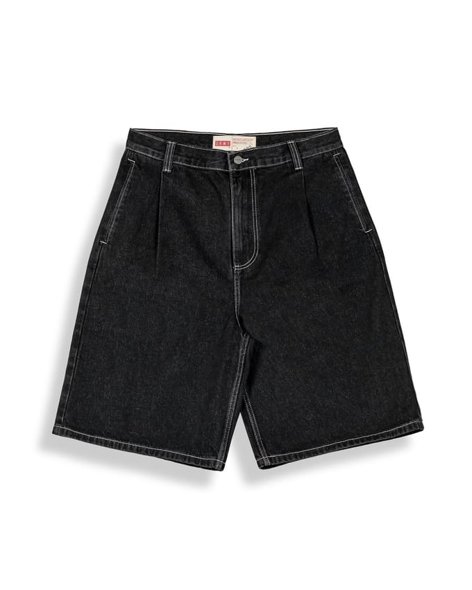 Concreat Jungle Pleated Denim Korte Broek