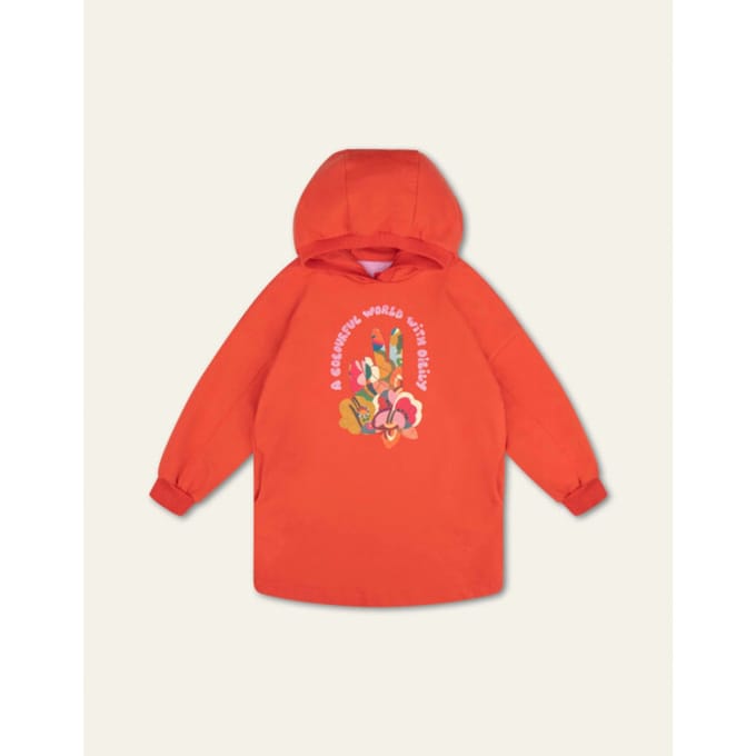 Oilily Daiz Jurk- maat116/6yr Fiery Rood