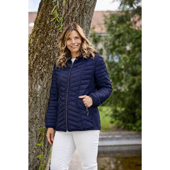 Katja Marineblauw Jas