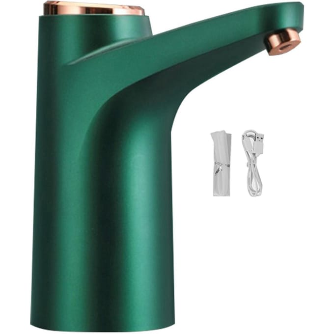 Distributeur de Bouteille d'Eau Pompe Électrique à Eau Potable à Chargement USB pour Bureau École Hôpitaux Rétro black